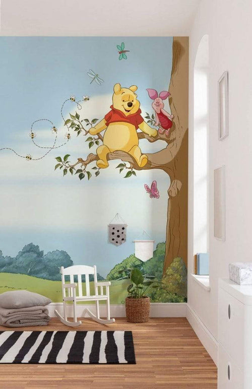 4 4116 Komar Winnie Pooh Tree Carta Da Parati 184X254cm 4 Pannelli Ambiente | Yourdecoration.it