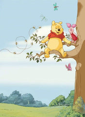 4 4116 Komar Winnie Pooh Tree Carta Da Parati 184X254cm 4 Pannelli | Yourdecoration.it