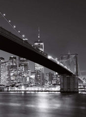 5409 4 Wizard_Genius Brooklyn Bridge Ny Carta Da Parati In Tessuto Non Tessuto 192X260cm 4 Strisce | Yourdecoration.it