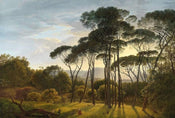 5436 8 Wizard_Genius Italian Landscape With Umbrella Pines Carta Da Parati In Tessuto Non Tessuto 384X260cm 8 Strisce_D106523A B34F 4E39 B58C A063346B8Ced | Yourdecoration.it