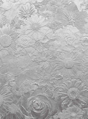 5452 4 Wizard_Genius Silver Flowers Carta Da Parati In Tessuto Non Tessuto 192X260cm 4 Strisce | Yourdecoration.it