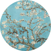 5454 R Wizard_Genius Van Gogh Almond Blossom Carta Da Parati In Tessuto Non Tessuto 140X140cm Rotonda | Yourdecoration.it