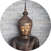 5456 R Wizard_Genius Thailand Buddha Carta Da Parati In Tessuto Non Tessuto 140X140cm Rotonda | Yourdecoration.it