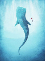 5470 4 Wizard_Genius The Whale Shark Carta Da Parati In Tessuto Non Tessuto 192X260cm 4 Strisce | Yourdecoration.it