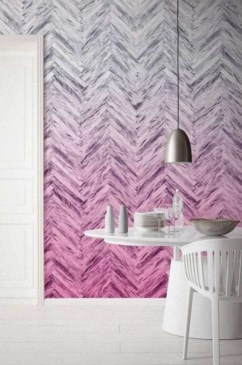 6000A Vd4 Komar Herringbone Pink Carta Da Parati In Tessuto Non Tessuto 400X250cm 4 Strisce Ambiente | Yourdecoration.it