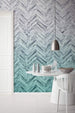 6000B Vd4 Komar Herringbone Mint Carta Da Parati In Tessuto Non Tessuto 400X250cm 4 Strisce Ambiente | Yourdecoration.it