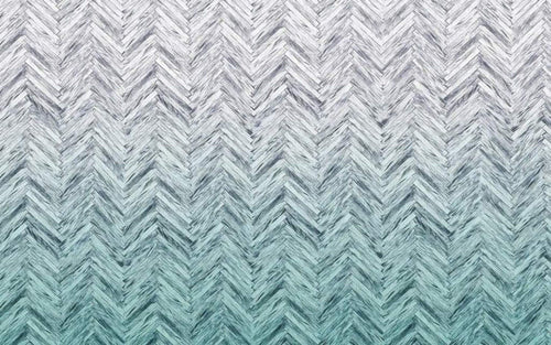 6000B Vd4 Komar Herringbone Mint Carta Da Parati In Tessuto Non Tessuto 400X250cm 4 Strisce | Yourdecoration.it