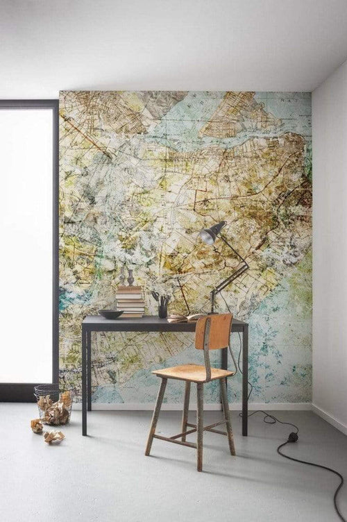 6002A Vd2 Komar Mix Map Carta Da Parati In Tessuto Non Tessuto 200X250cm 2 Strisce Ambiente | Yourdecoration.it