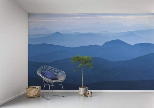 6021A Vd4 Komar Blue Mountain Carta Da Parati In Tessuto Non Tessuto 400X250cm 4 Strisce Ambiente | Yourdecoration.it