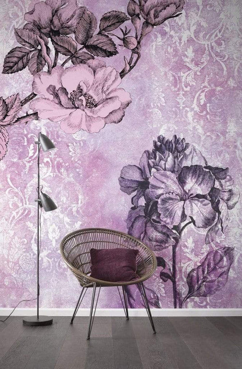 6032B Vd2 Komar Baroque Pink Carta Da Parati In Tessuto Non Tessuto 200X250cm 2 Strisce Ambiente | Yourdecoration.it