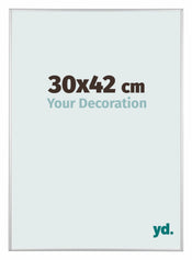 Austin Alluminio Cornice 30x42cm Argento Opaco Davanti Dimensione | Yourdecoration.it