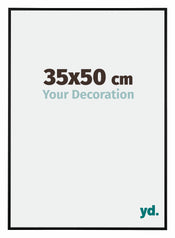 Austin Alluminio Cornice 35x50cm Nero Opaco Davanti Dimensione | Yourdecoration.it