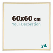 Austin Alluminio Cornice 60x60cm Oro Lucido Davanti Dimensione | Yourdecoration.it