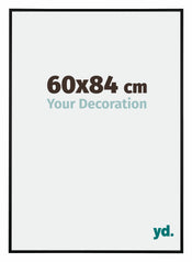 Austin Alluminio Cornice 60x84cm Nero Opaco Davanti Dimensione | Yourdecoration.it