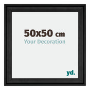 Birmingham Legna Cornice 50x50cm Nero Davanti Dimensione | Yourdecoration.it