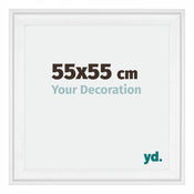 Birmingham Legna Cornice 55x55cm Bianco Davanti Dimensione | Yourdecoration.it