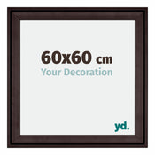 Birmingham Legna Cornice 60x60cm Marrone Davanti Dimensione | Yourdecoration.it