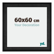 Birmingham Legna Cornice 60x60cm Nero Davanti Dimensione | Yourdecoration.it