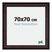 Birmingham Legna Cornice 70x70cm Marrone Davanti Dimensione | Yourdecoration.it