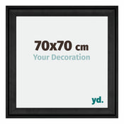 Birmingham Legna Cornice 70x70cm Nero Davanti Dimensione | Yourdecoration.it