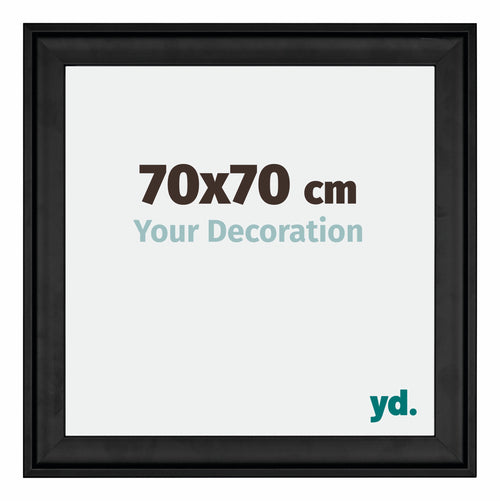 Birmingham Legna Cornice 70x70cm Nero Davanti Dimensione | Yourdecoration.it