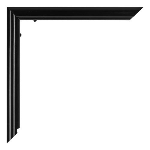 Bordeaux Plastica Cornice 20x20cm Nero Lucente Dettaglio Angolo | Yourdecoration.it