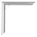 Bordeaux Plastica Cornice 25x25cm Argento Dettaglio Angolo | Yourdecoration.it