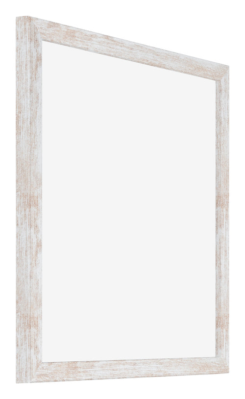 Catania MDF Cornice 20x20cm White Wash Davanti Obliquo | Yourdecoration.it