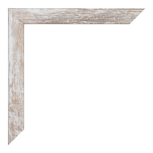 Catania MDF Cornice 20x30cm White Wash Dettaglio Angolo | Yourdecoration.it