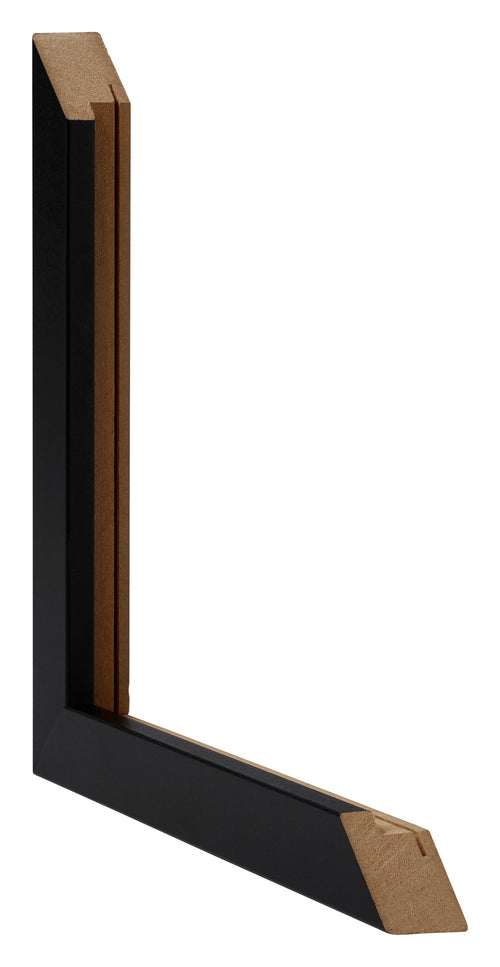 Catania MDF Cornice 20x40cm Nero Dettaglio Intersezione | Yourdecoration.it