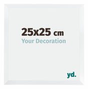 Catania MDF Cornice 25x25cm Bianco Dimensione | Yourdecoration.it