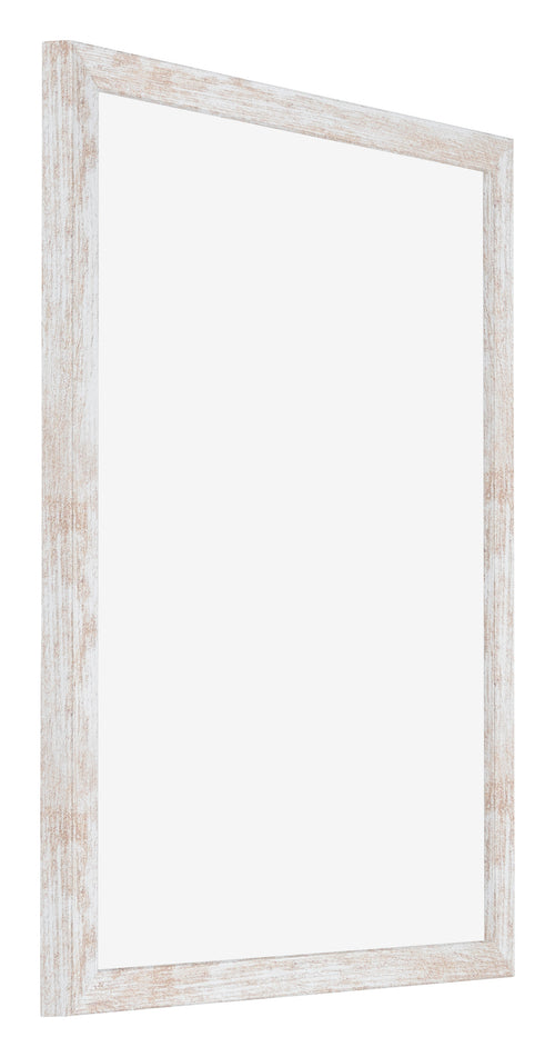 Catania MDF Cornice 25x30cm White Wash Davanti Obliquo | Yourdecoration.it