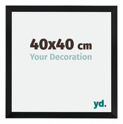 Catania MDF Cornice 40x40cm Nero Dimensione | Yourdecoration.it