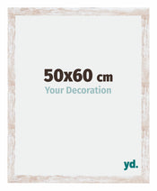 Catania MDF Cornice 50x60cm White Wash Dimensione | Yourdecoration.it