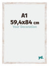 Catania MDF Cornice 59-4x84cm White Wash Dimensione | Yourdecoration.it