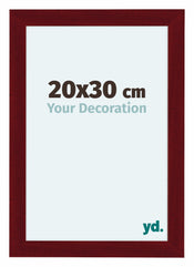 Como MDF Cornice 20x30cm Vino Rosso Spazzato Davanti Dimensione | Yourdecoration.it