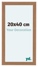 Como MDF Cornice 20x40cm Noce Chiaro Davanti Dimensione | Yourdecoration.it