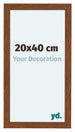 Como MDF Cornice 20x40cm Quercia Rustico Davanti Dimensione | Yourdecoration.it