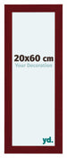 Como MDF Cornice 20x60cm Vino Rosso Spazzato Davanti Dimensione | Yourdecoration.it