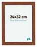 Como MDF Cornice 24x32cm Noce Davanti Dimensione | Yourdecoration.it