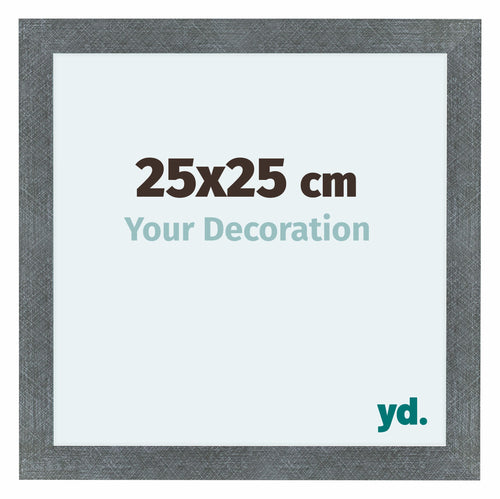 Como MDF Cornice 25x25cm Ferro Spazzato Davanti Dimensione | Yourdecoration.it