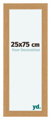Como MDF Cornice 25x75cm Faggio Davanti Dimensione | Yourdecoration.it