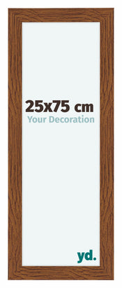 Como MDF Cornice 25x75cm Quercia Rustico Davanti Dimensione | Yourdecoration.it