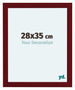 Como MDF Cornice 28x35cm Vino Rosso Spazzato Davanti Dimensione | Yourdecoration.it