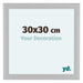 Como MDF Cornice 30x30cm Bianco Opaco Davanti Dimensione | Yourdecoration.it