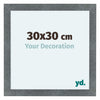 Como MDF Cornice 30x30cm Ferro Spazzato Davanti Dimensione | Yourdecoration.it
