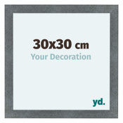 Como MDF Cornice 30x30cm Ferro Spazzato Davanti Dimensione | Yourdecoration.it