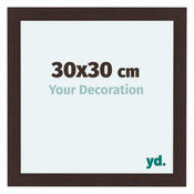 Como MDF Cornice 30x30cm Quercia Scura Davanti Dimensione | Yourdecoration.it