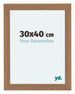 Como MDF Cornice 30x40cm Noce Chiaro Davanti Dimensione | Yourdecoration.it