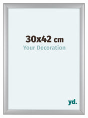 Como MDF Cornice 30x42cm Argento Opaco Davanti Dimensione | Yourdecoration.it
